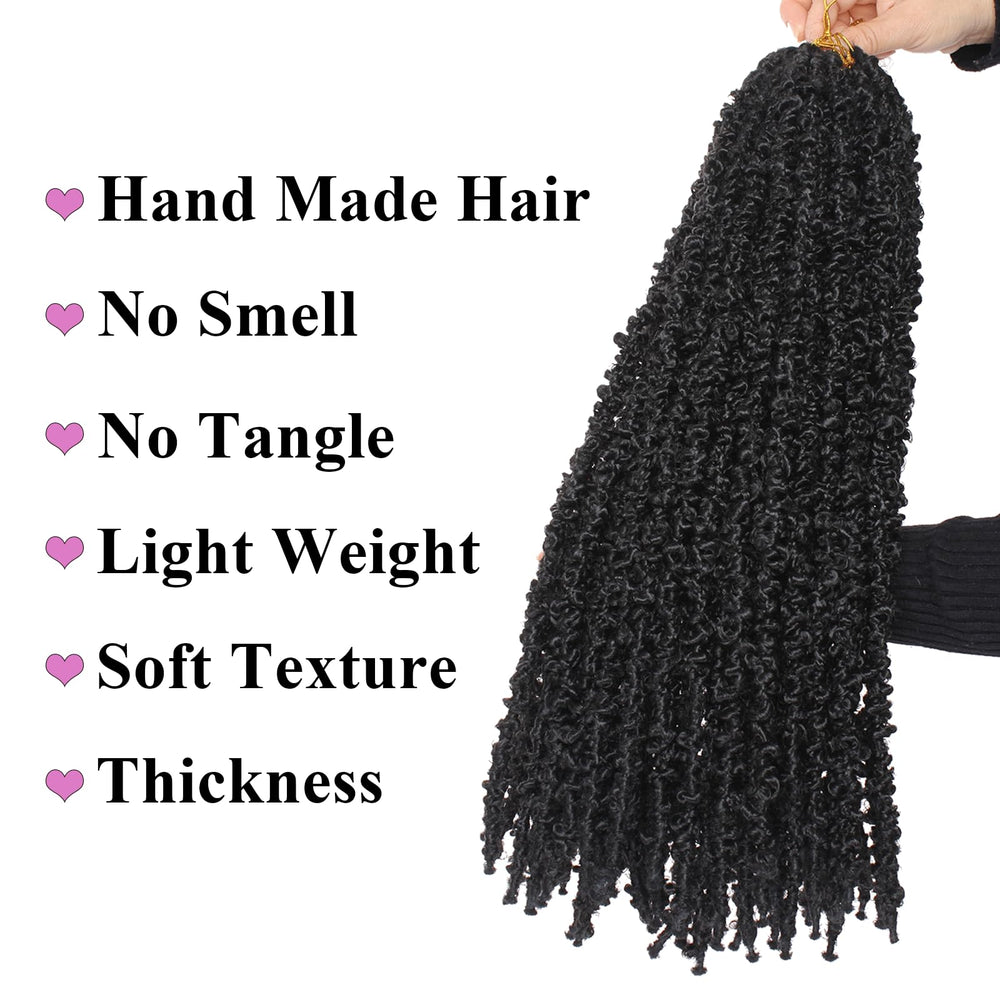 Leeven prelooped butterfly locs crochet close-up saves time on styling.