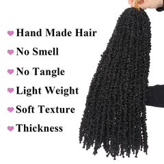 Leeven prelooped butterfly locs crochet close-up saves time on styling.
