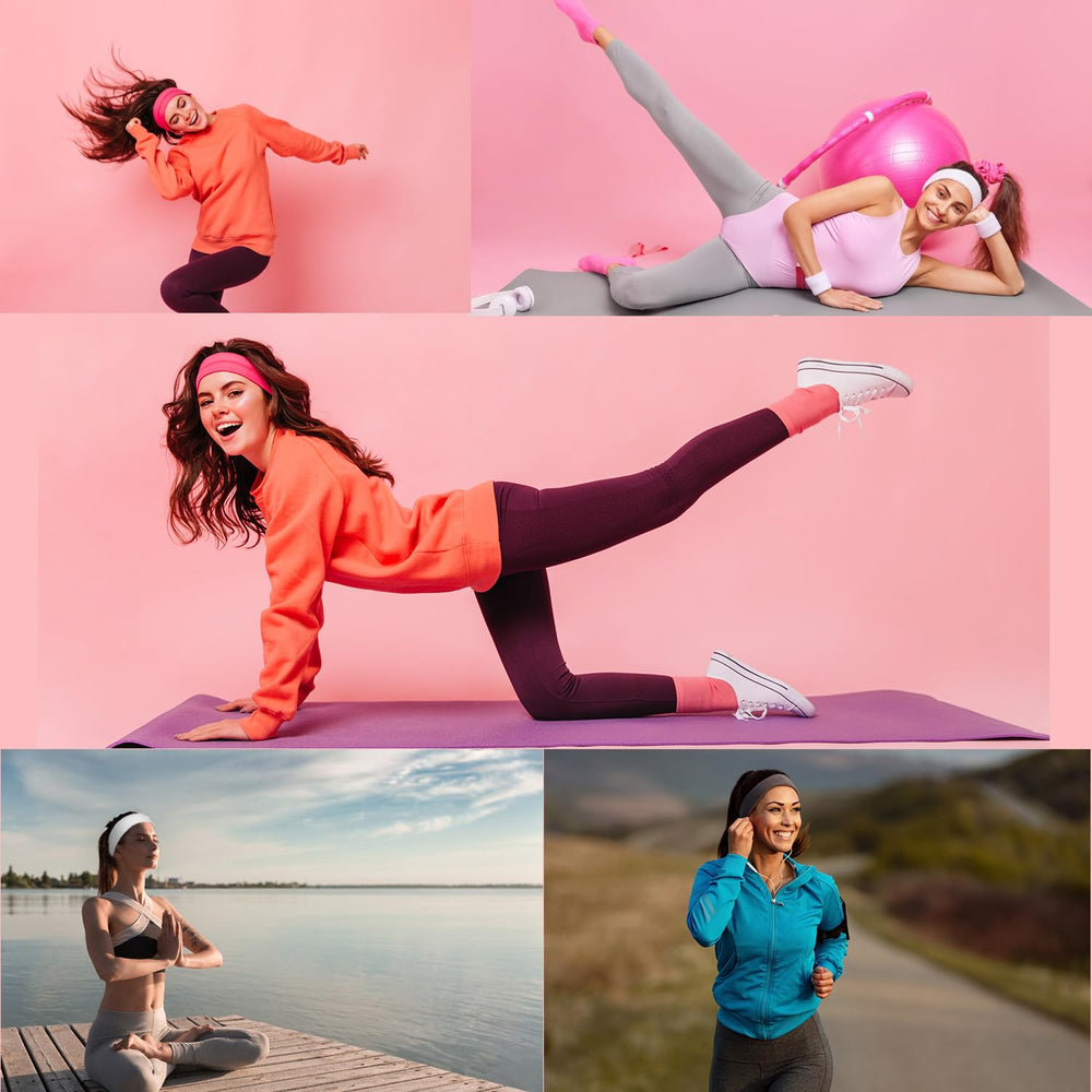 Leeven stripe headbands offer versatile fashion for gym, yoga, and everyday looks.