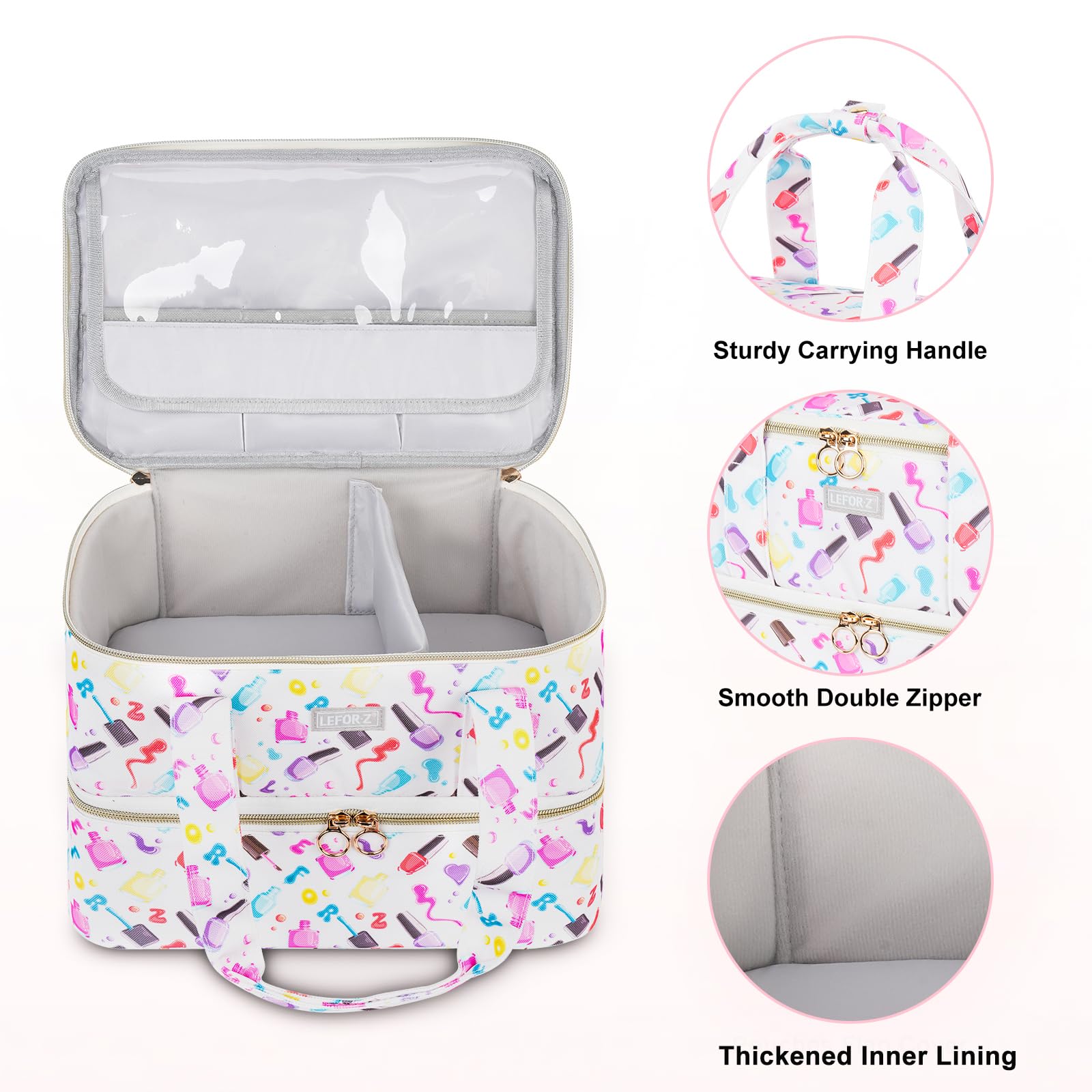 LEFOR·Z transparent-cover-brush-secured keeps brushes in place during transit