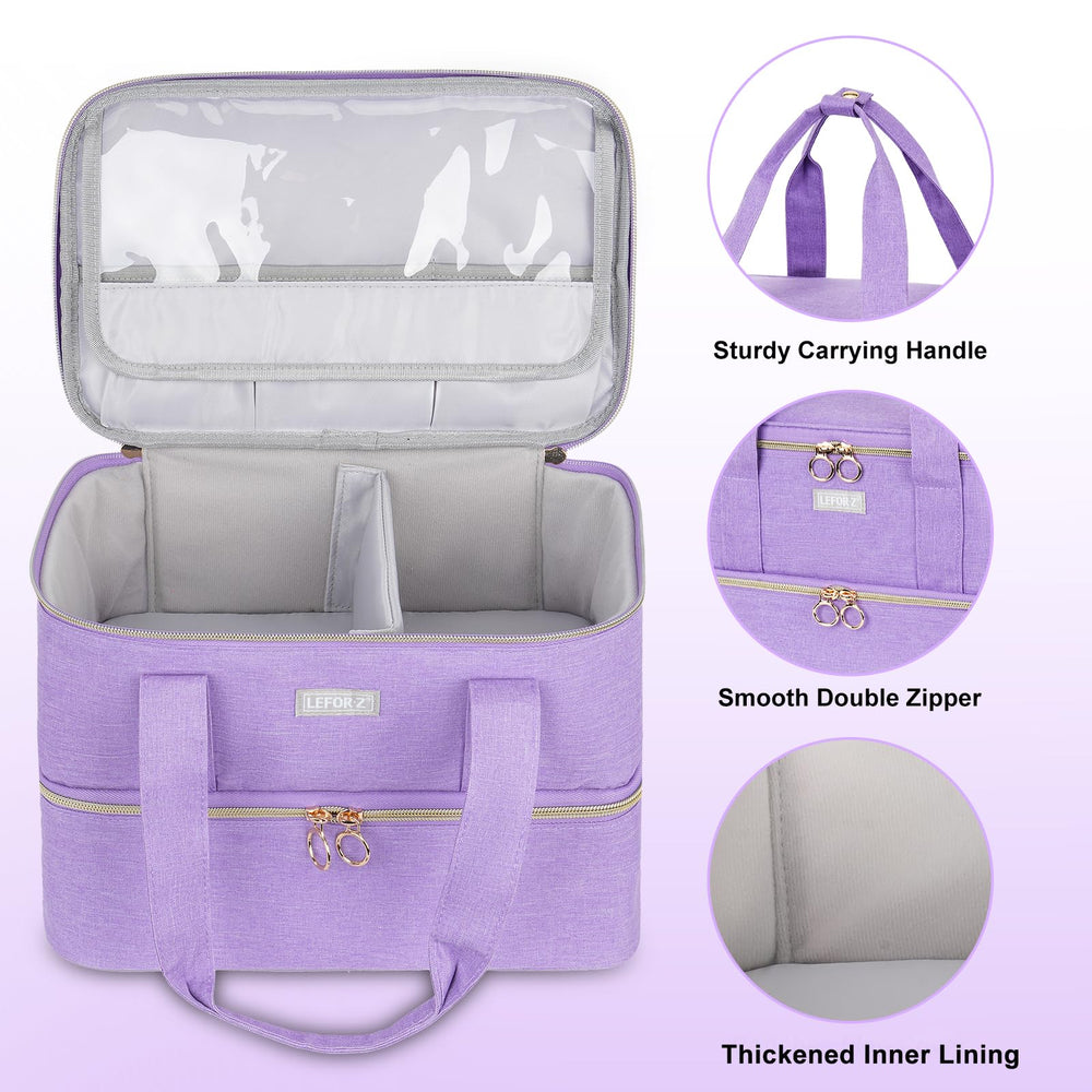 LEFOR·Z travel-friendly handle and luggage strap enable easy transport.