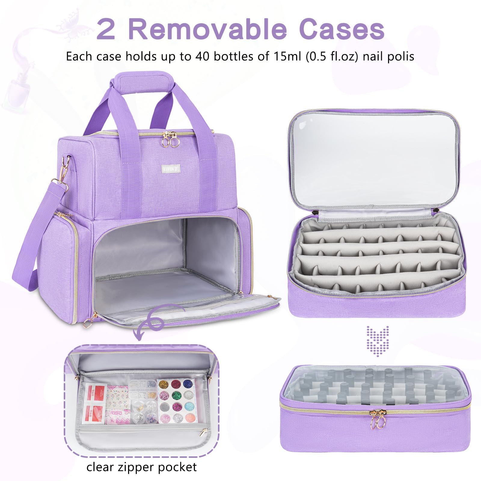 LEFOR·Z double-layer design highlighting tool pockets and mesh storage.