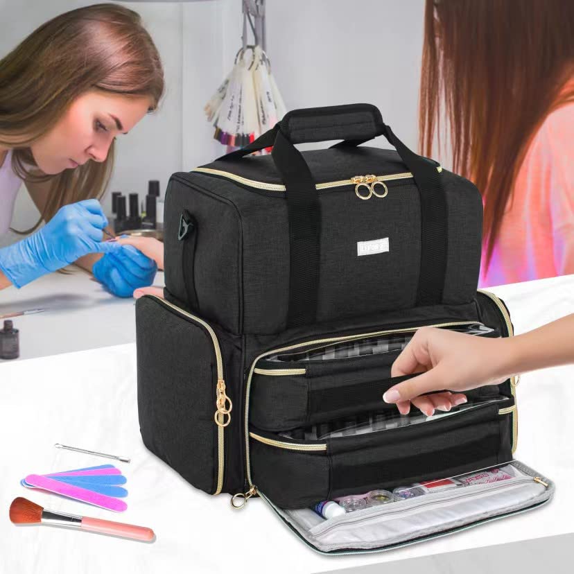 LEFOR·Z nail polish organizer exterior dimensions help plan transport.