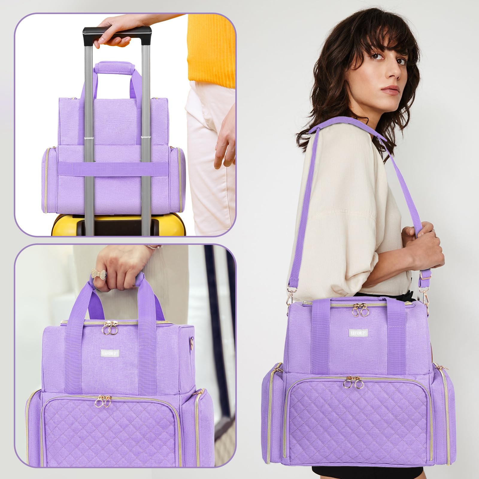 LEFOR·Z removable nail polish cases with clear 80-slot capacity.