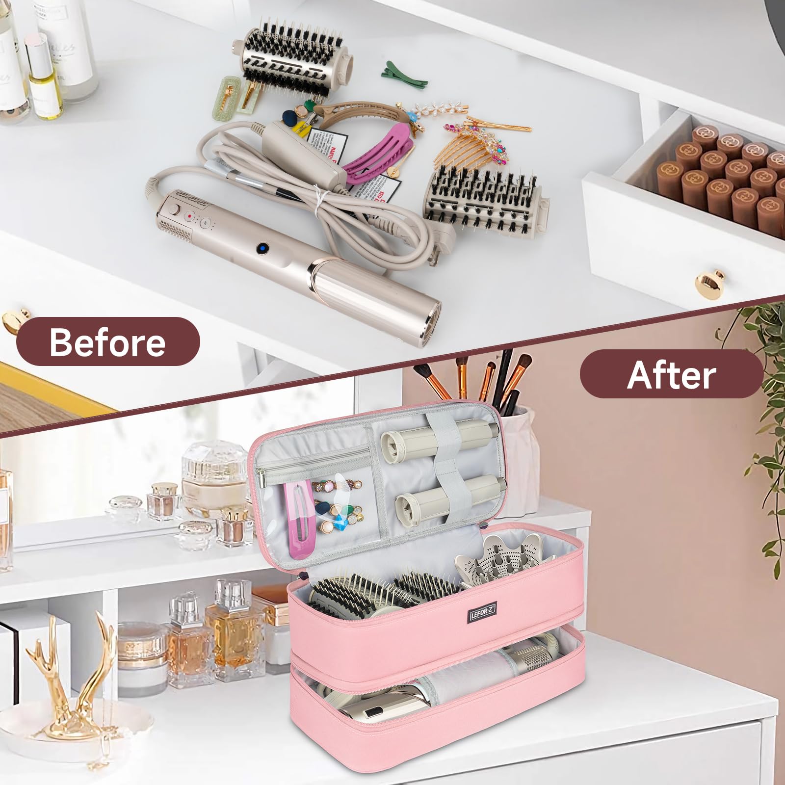 LEFOR·Z double-layer design separates tools and accessories to prevent scratches.