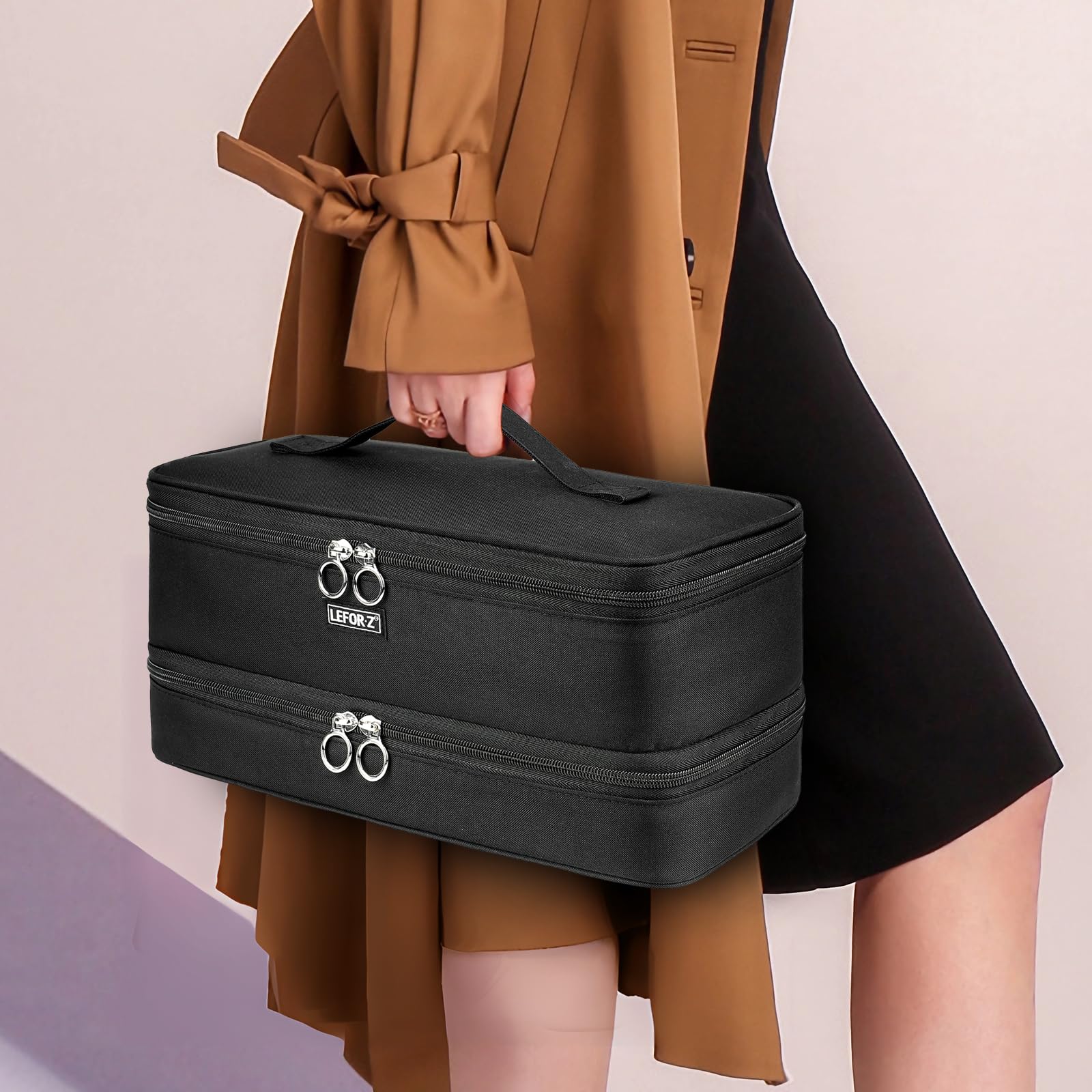 LEFOR·Z sturdy handle and zipper for portable travel convenience