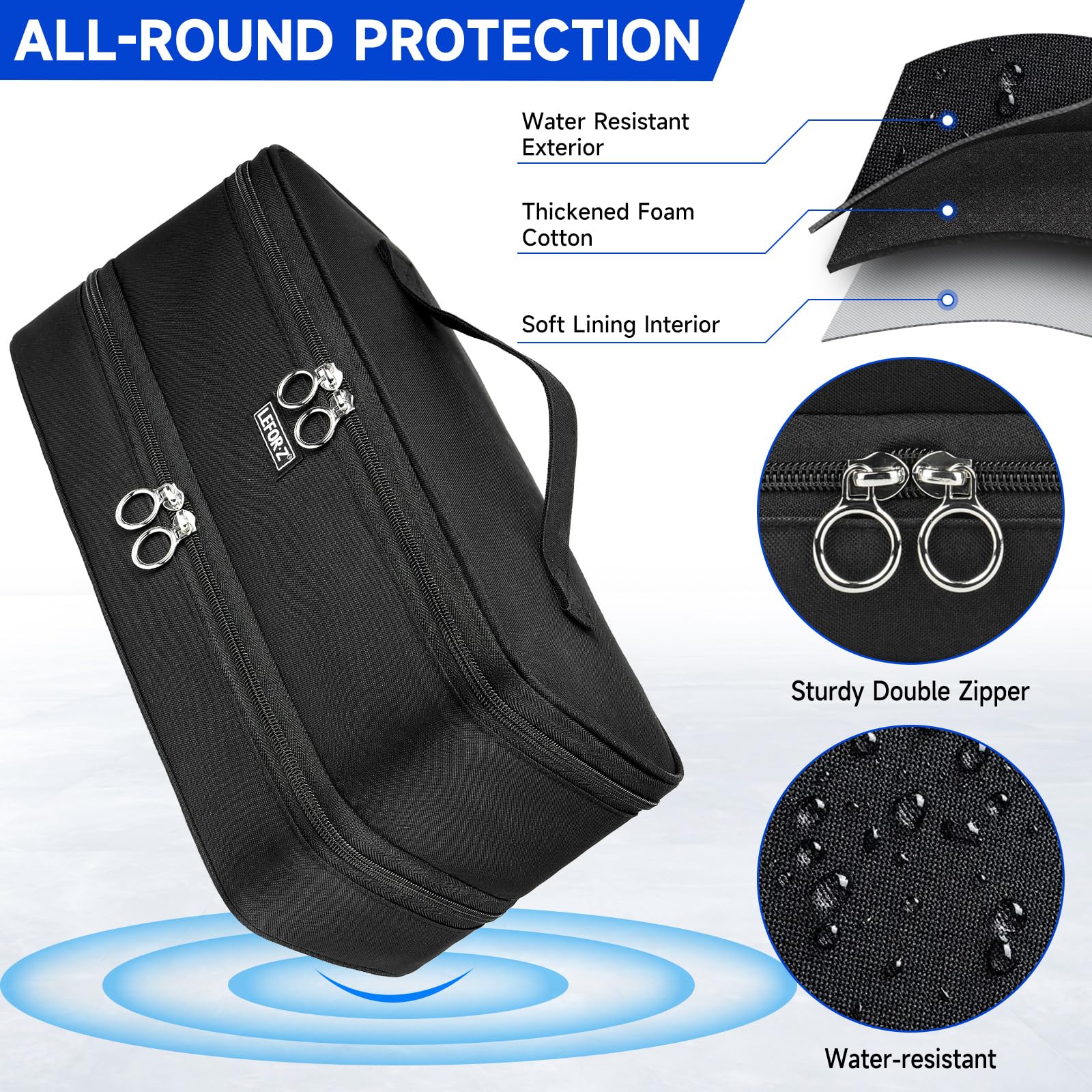 LEFOR·Z travel case for Supersonic dryer with secure internal layout