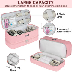 LEFOR·Z pink exterior is tear-resistant and water-resistant for durable travel protection.