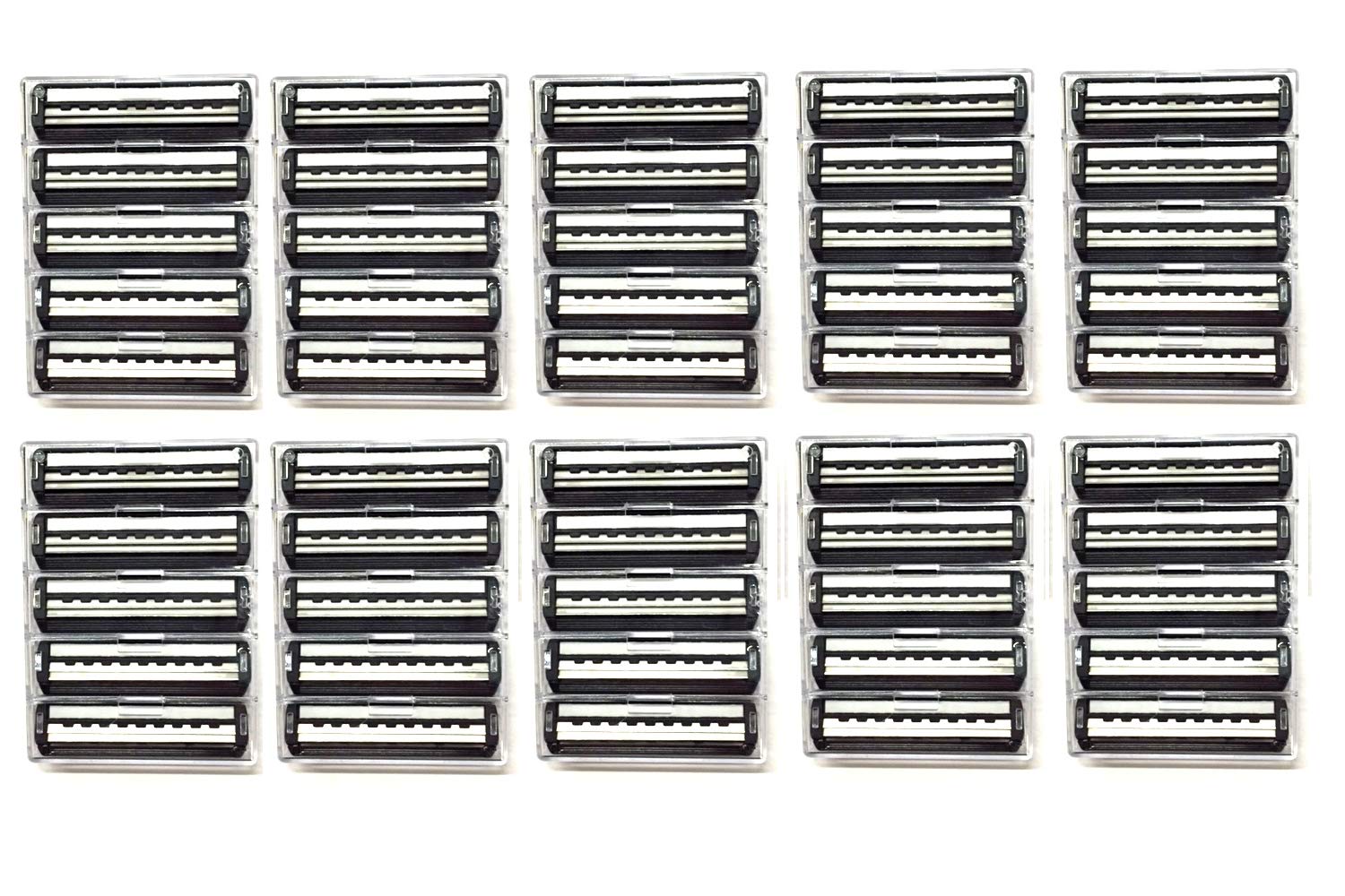 Legendary-Yes Atra Plus blades bulk pack shows 100 cartridges with aloe lubricating strip for smooth shaves