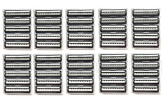 Legendary-Yes Atra Plus blades bulk pack shows 100 cartridges with aloe lubricating strip for smooth shaves