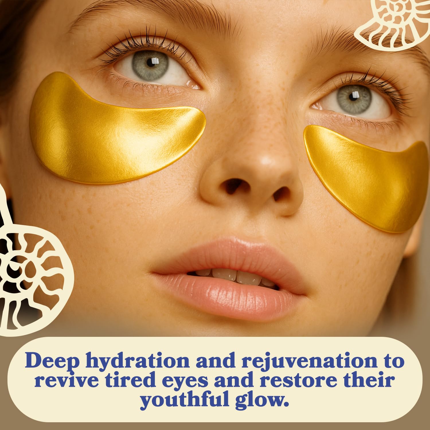 LE GUSHE Gold Under Eye Patches collagen smoothing effect on fine lines