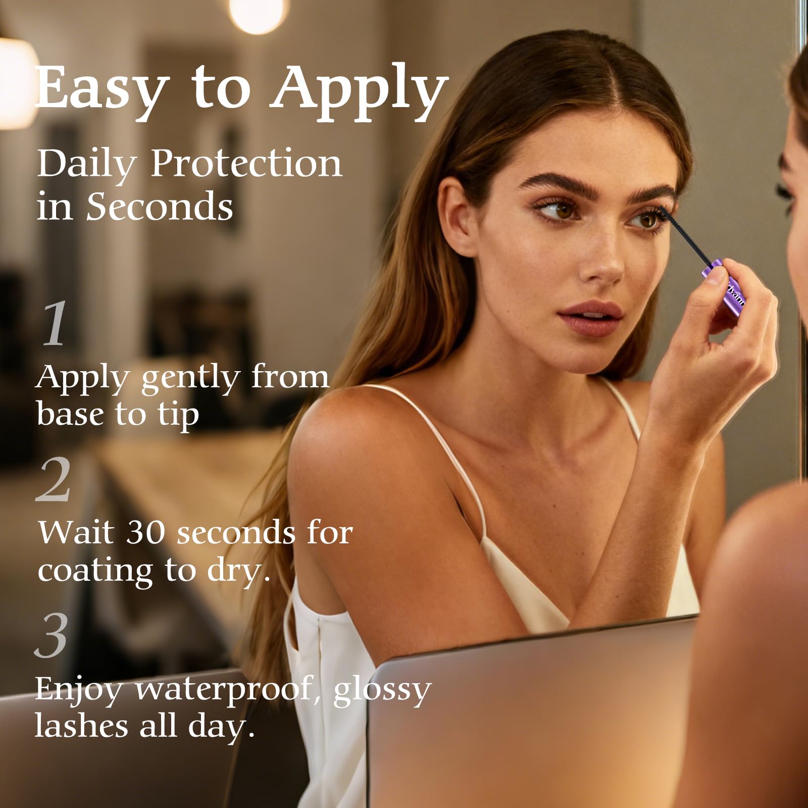 Leidyann Lash Cluster Bond & Seal demonstrates 72h waterproof hold for lasting lashes