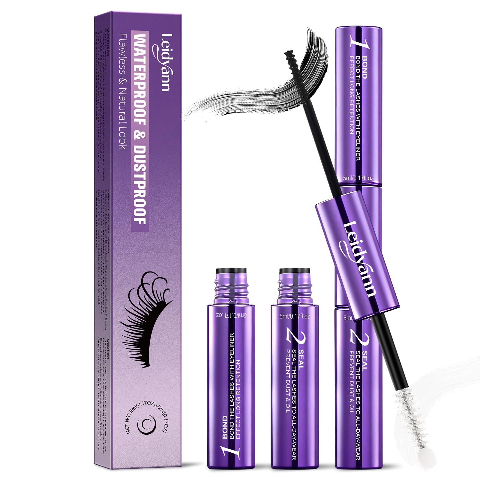 Leidyann Lash Cluster Bond & Seal dual-ended applicator for precise lash placement