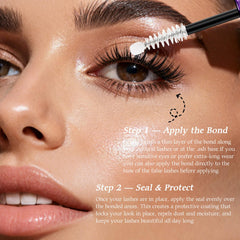 Leidyann Lash Cluster Bond & Seal gentle brush for smooth, clump-free application