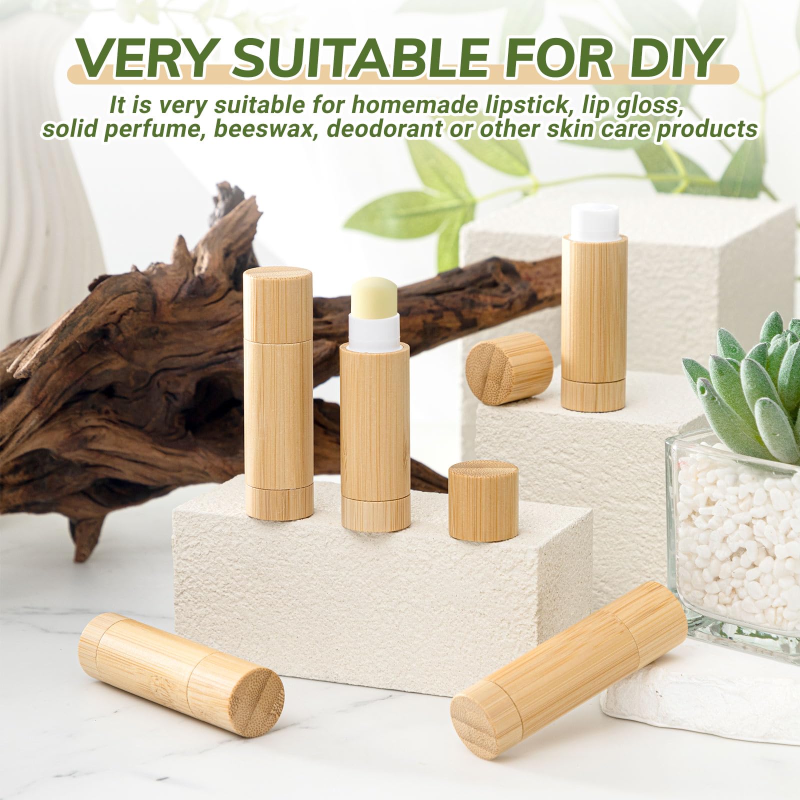 Leinuosen bamboo tubes in a purse for on-the-go lip care.