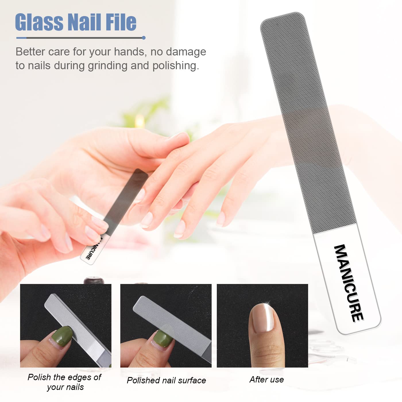 Leipple cuticle pusher stainless steel tool shown for gentle skin care