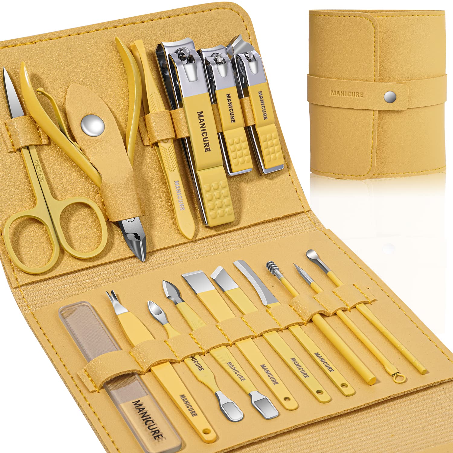 Leipple manicure set packaging view, ideal for gifting and organized travel storage