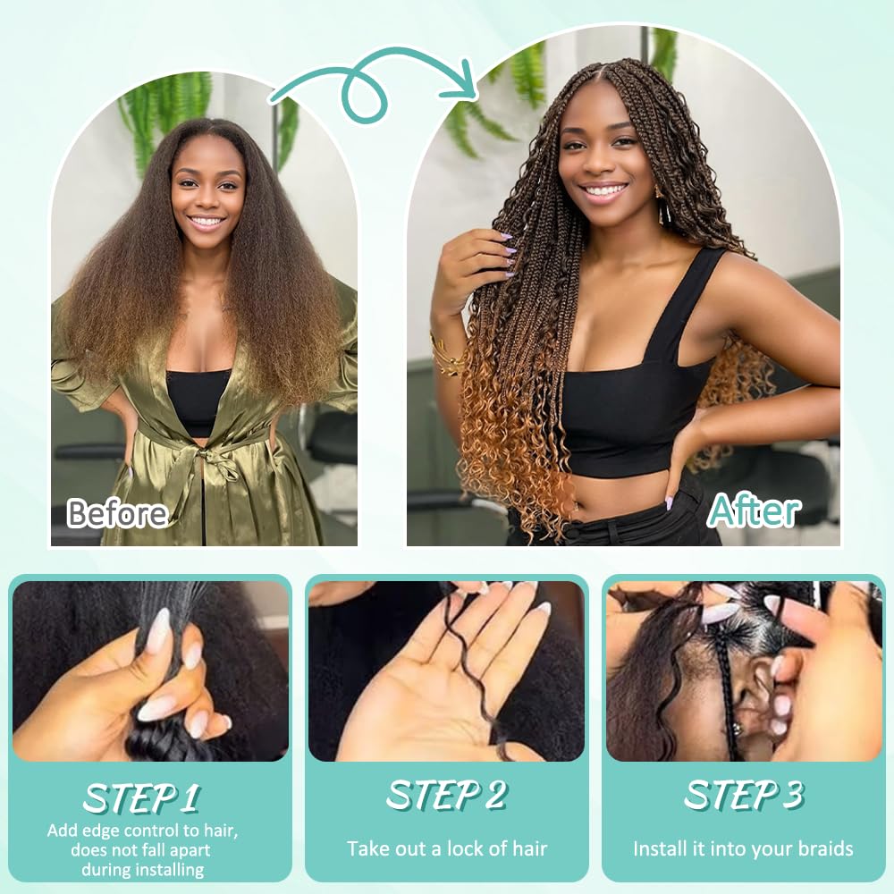 LEISWISS virgin Remy cuticle-intact hair for smoother, longer-lasting braids.