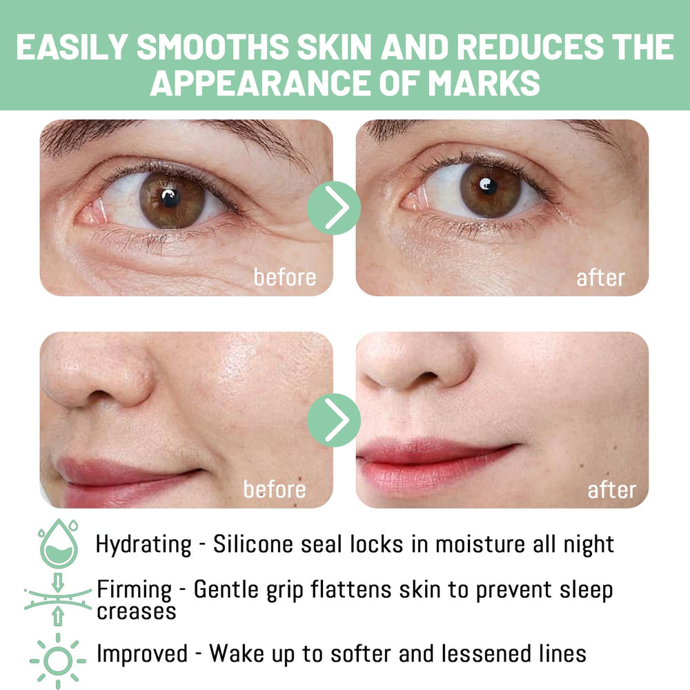 Lejuv Silicone Patches moisture-locking-action helps skin feel refreshed after wearing overnight.