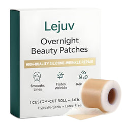 Lejuv silicone patches nighttime-application lock in moisture for a refreshed complexion.