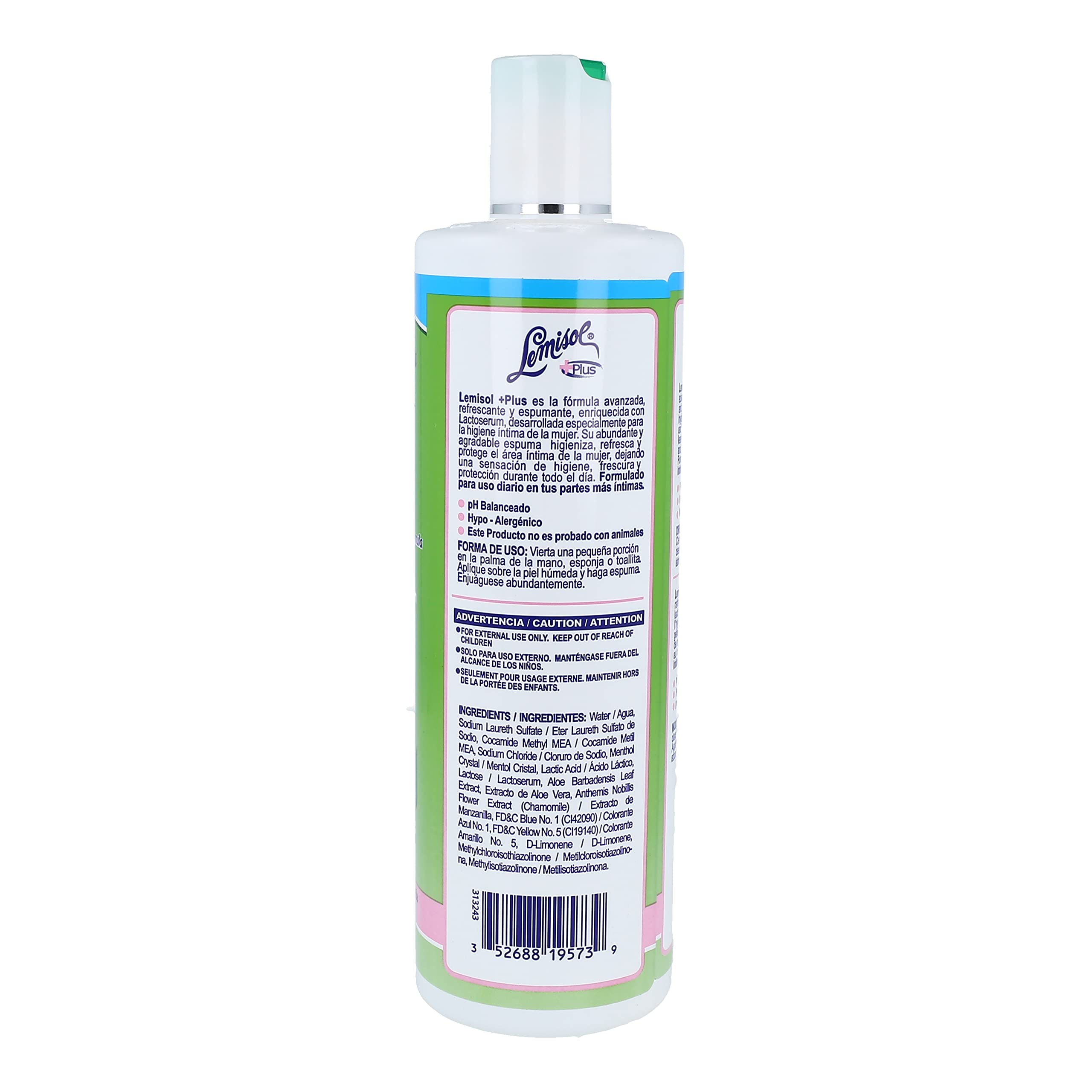 Lemisol Plus menthol-fresh foam close-up highlights cooling comfort.
