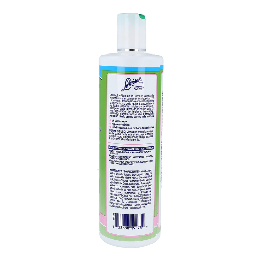 Lemisol Plus menthol-fresh foam close-up highlights cooling comfort.