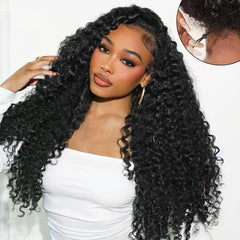 Lemiva deep-wave wig with breathable cap for secure all-day comfort.