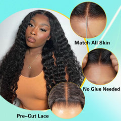 Lemiva hd lace front 7x5 wig with bleached knots blends naturally with skin.