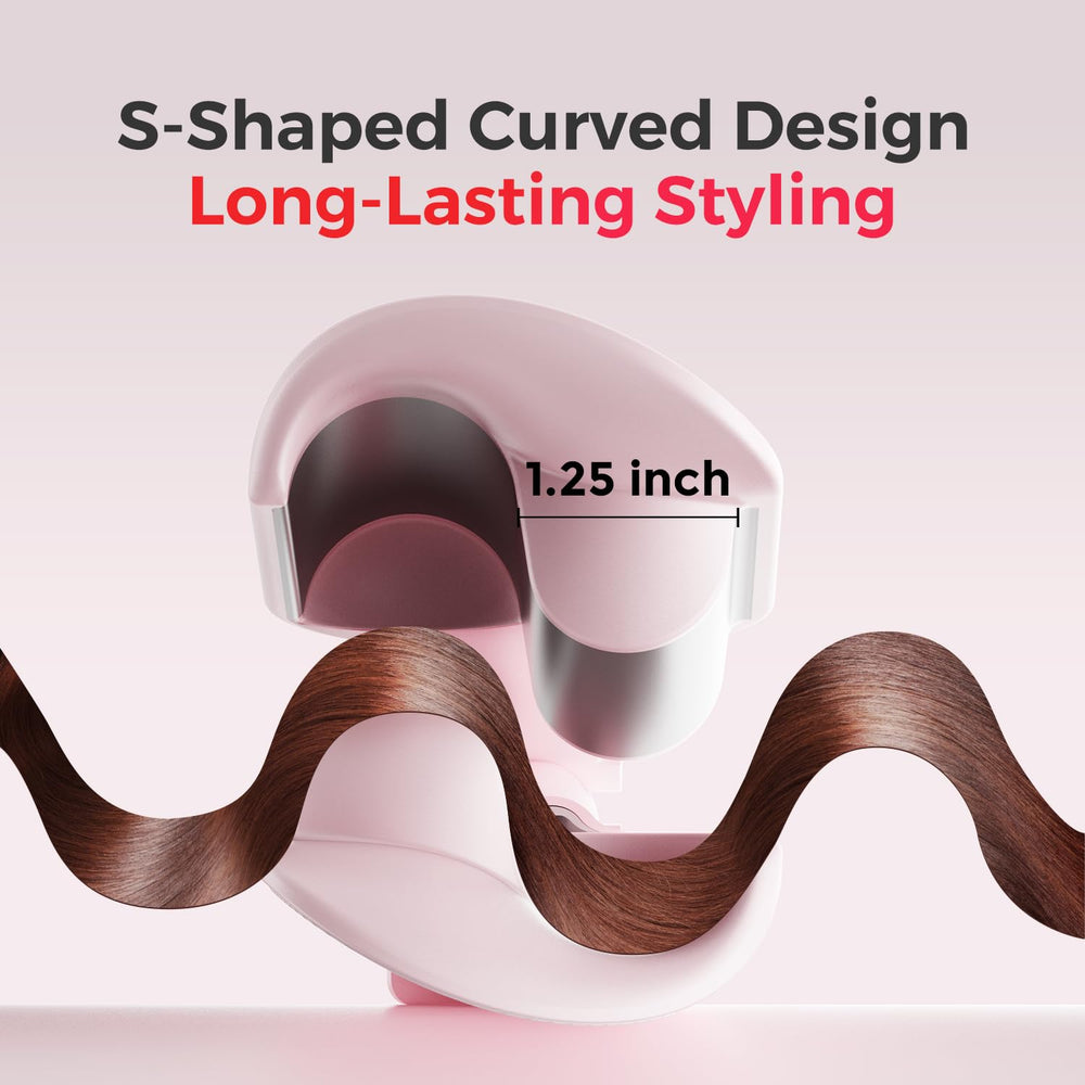 LENA S12 S-shaped curved design ensures even heat and lasting waves.