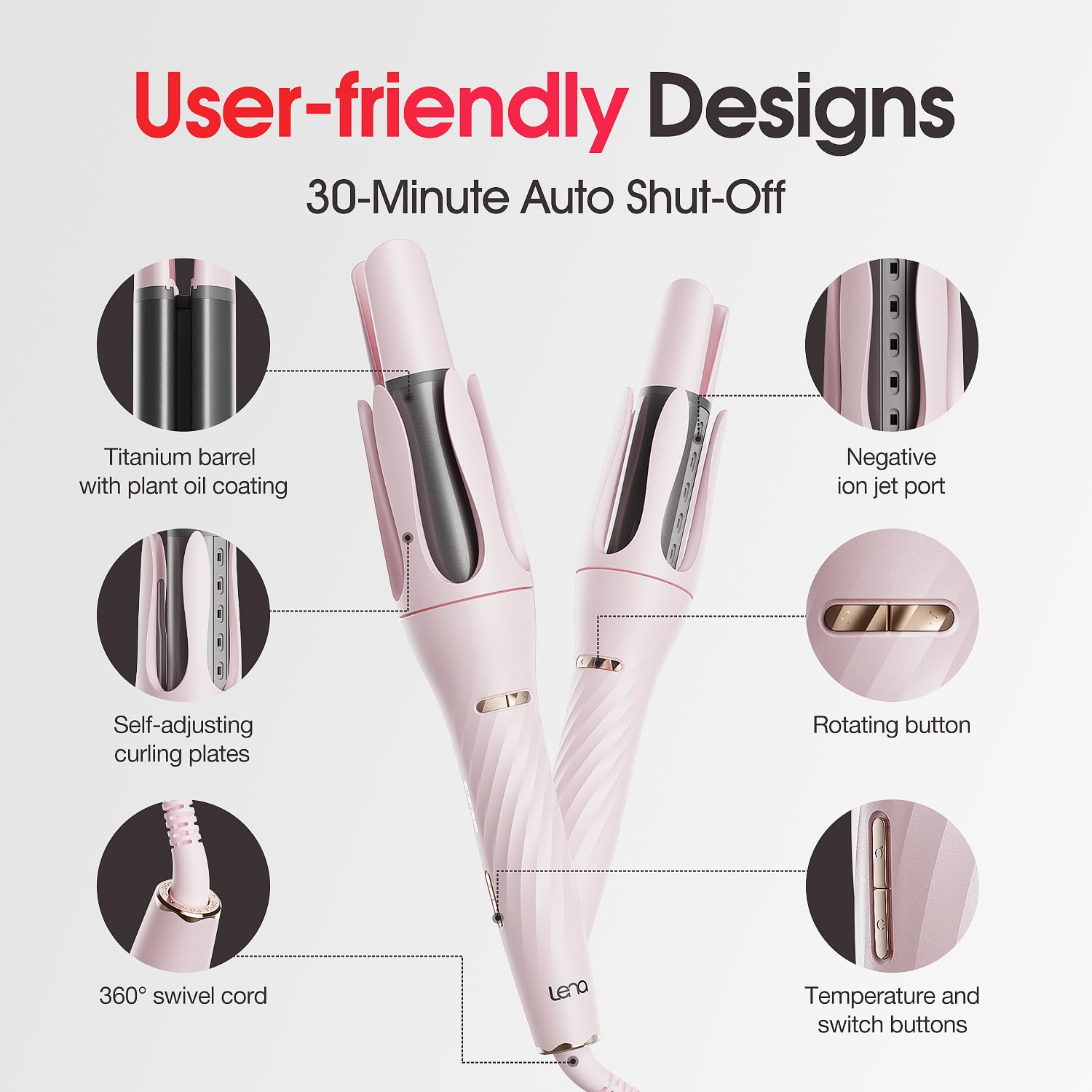 LENA Z4 30-minute auto shut-off for safe, worry-free use