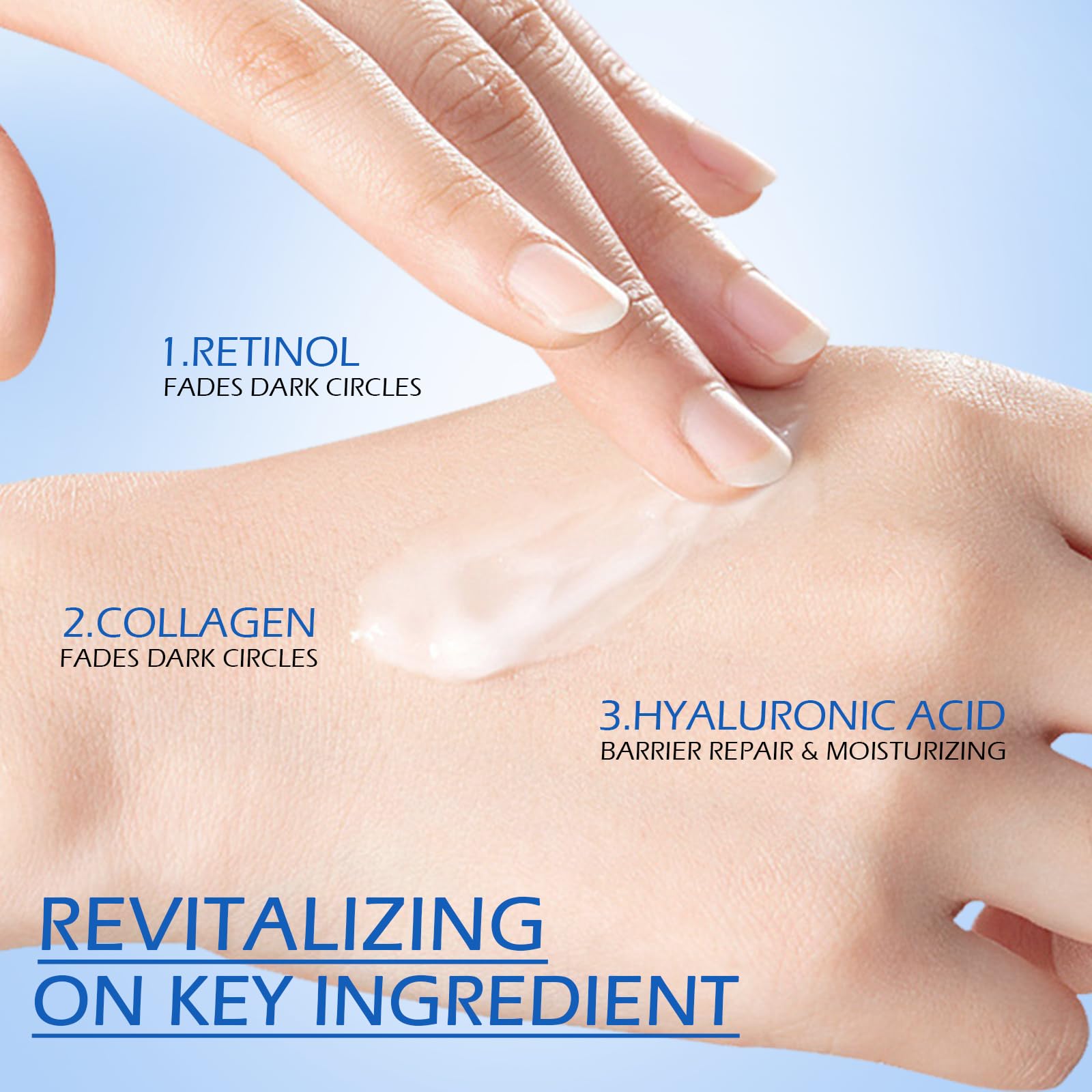Lenaale Retinol Eye Cream jar-closeup highlights luxe texture for smoother under-eye skin.