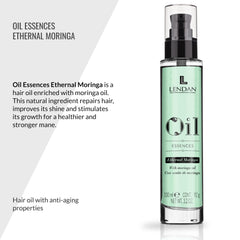 Lendan moringa oil essences texture shows silky nourished hair.