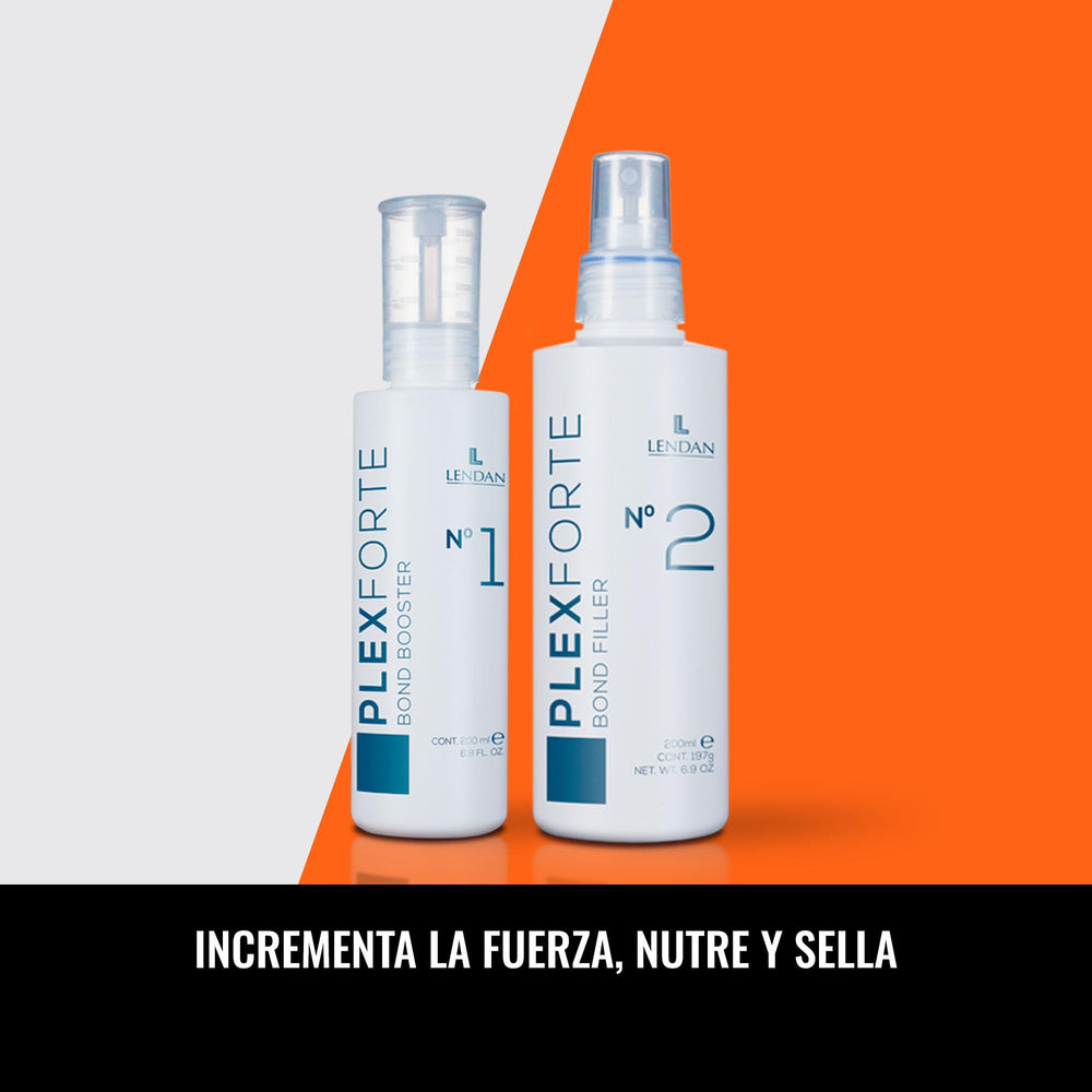 Lendan Plex Forte Nº2 Bond Filler color protection helps preserve color vibrancy.