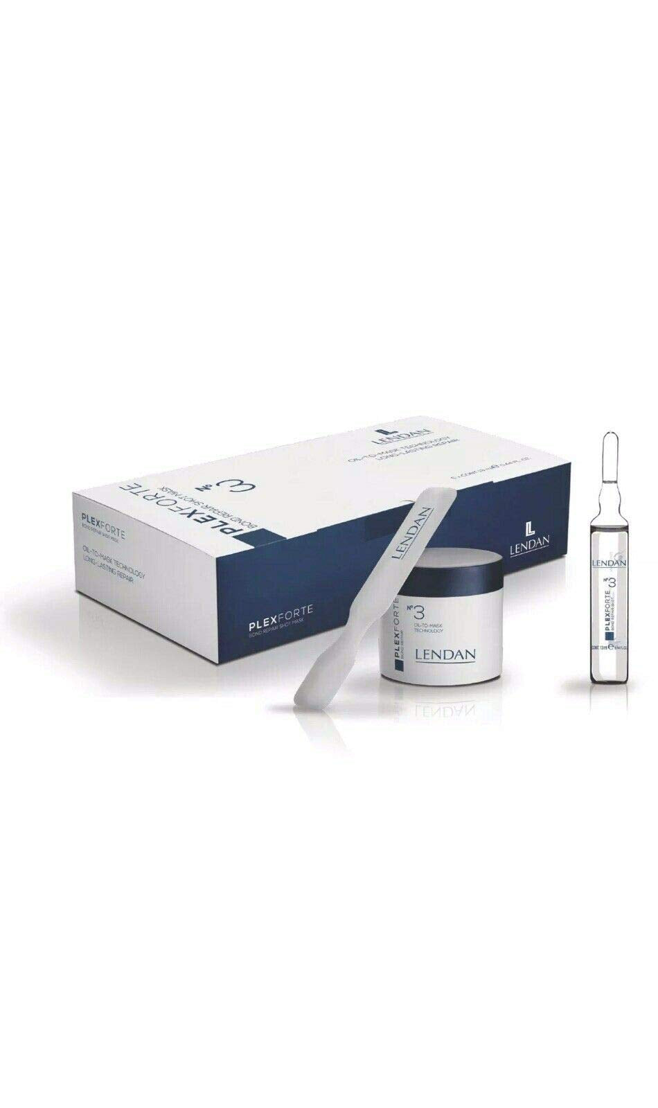 Lendan PlexForte Bond Repair Shot packaging shown for easy at-home hair repair