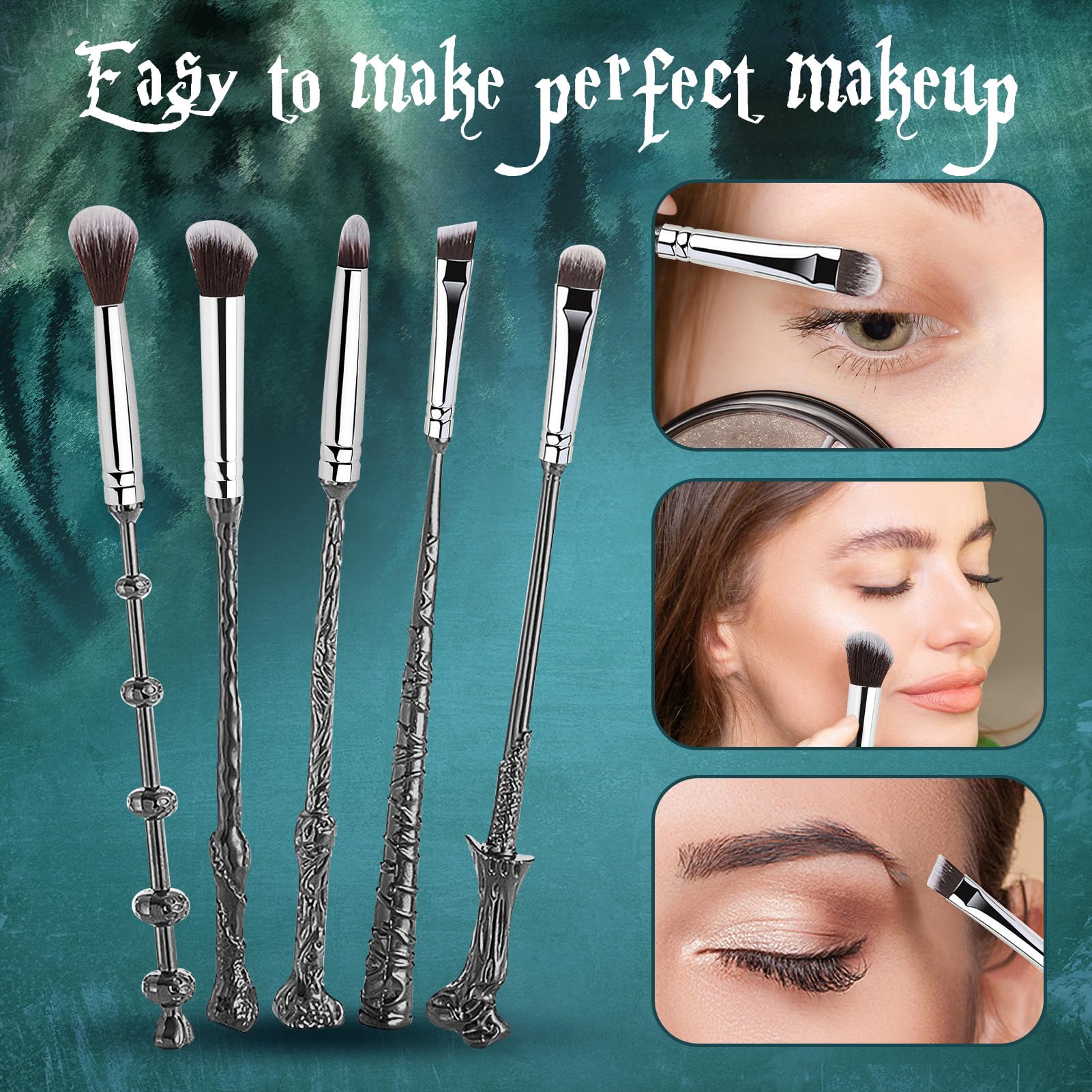 LENDOO Wi-zard Wand eye brushes 5 pcs ready for precise eyelid work