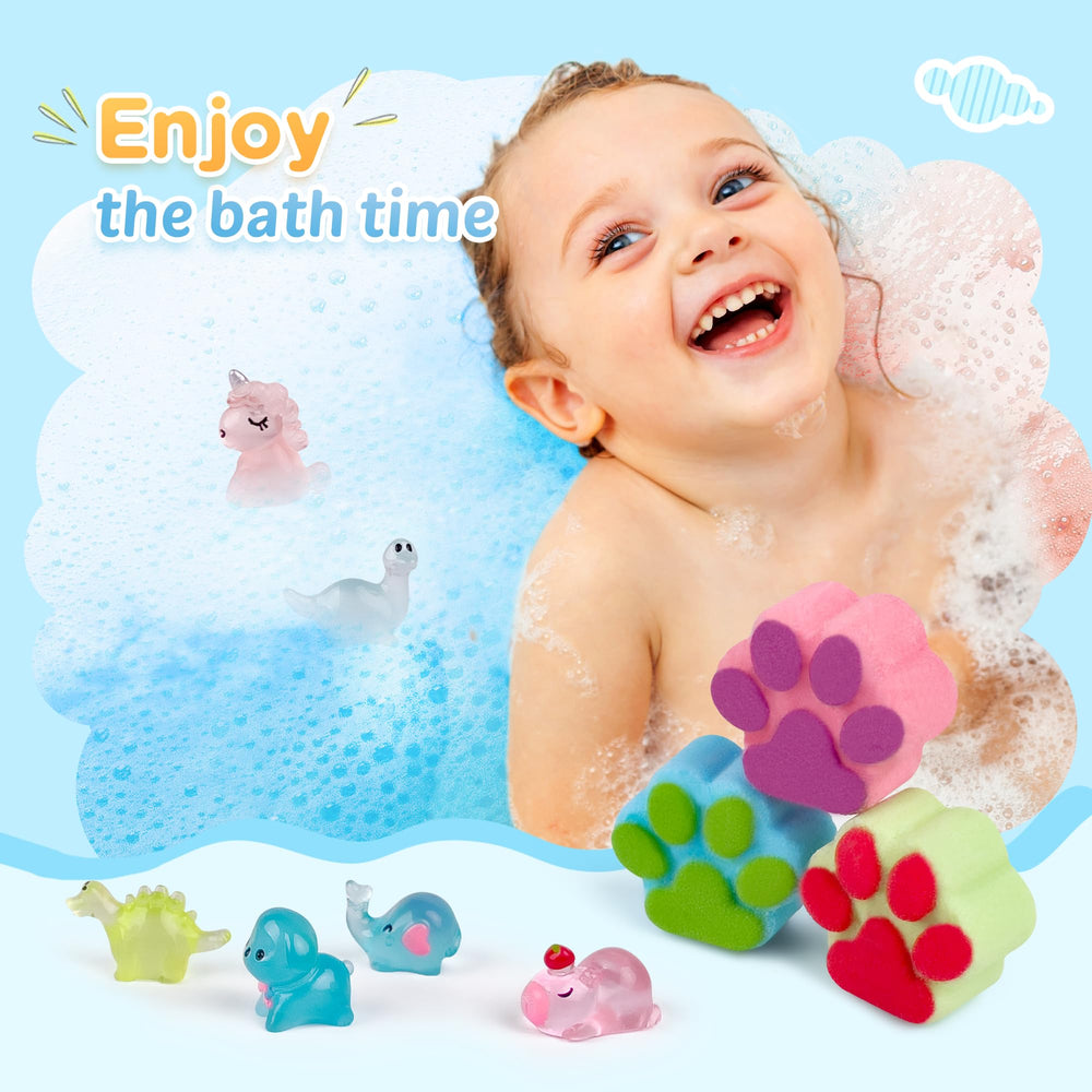 leoce kids-bath-time fizz safely dissolves in warm water