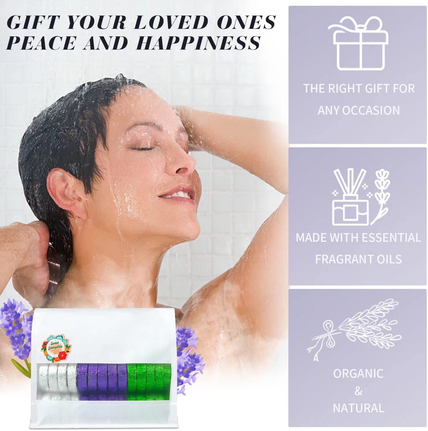 leoce eucalyptus shower steamer 15pcs promotes clear air and refreshing spa-like breath