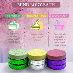 leoce lavender shower steamer 15pcs releases calming lavender scent for a relaxing shower