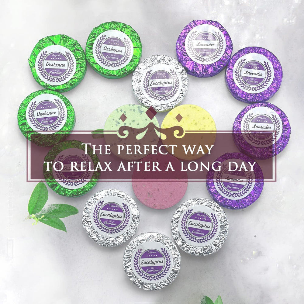 leoce verbena shower steamer 15pcs delivers bright citrus-herbal notes for an energizing morning rinse