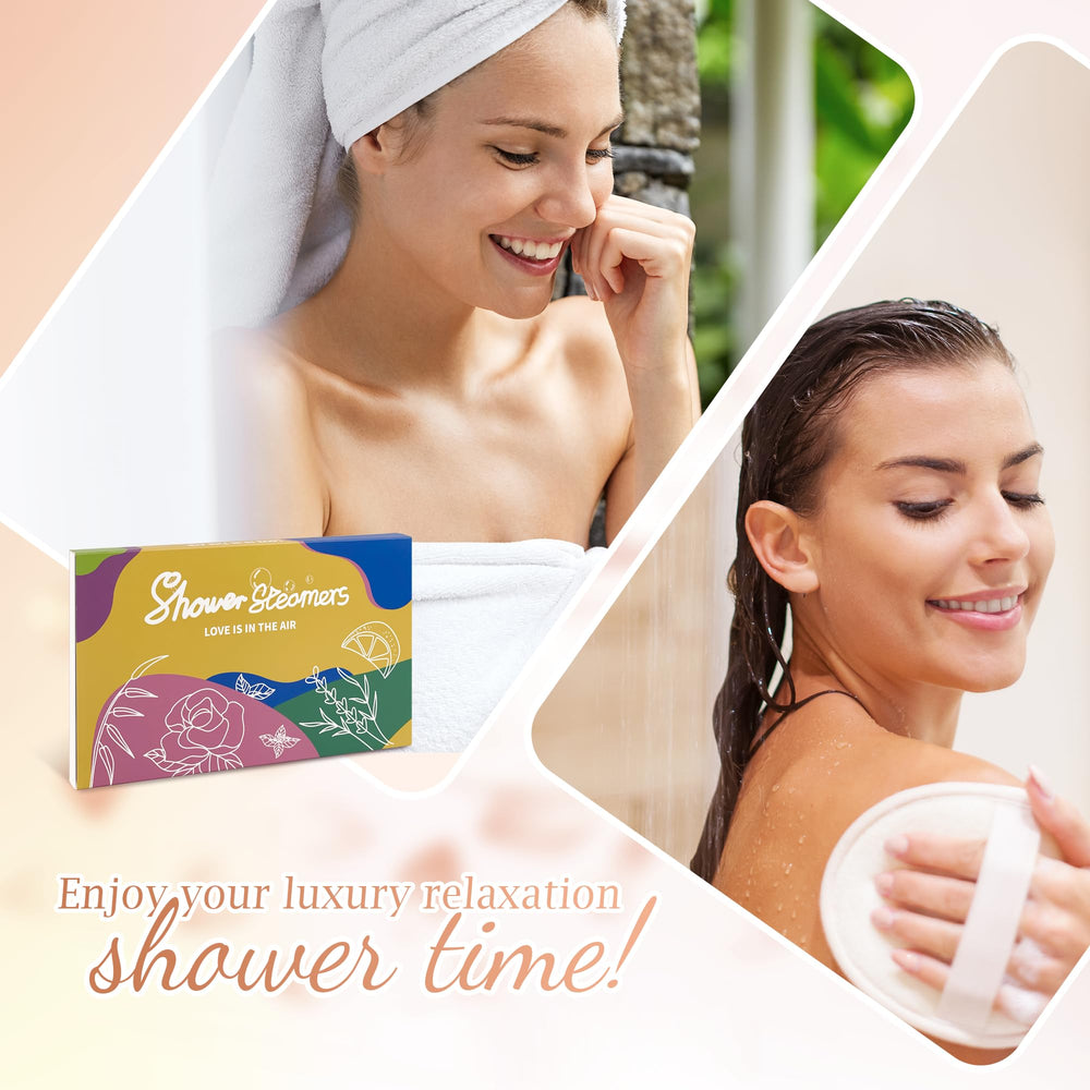 leoce shower steamers dissolving action activated by water
