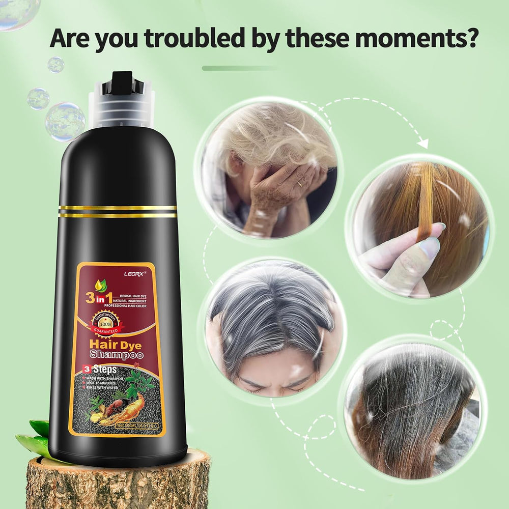 Leorx Hair Dye Shampoo foamy lather for quick color application