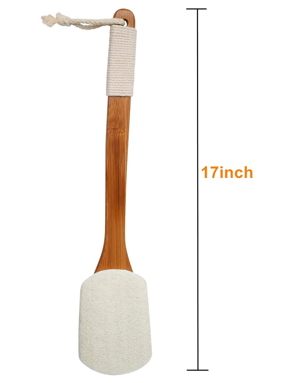 Leotruny loofah closeup highlights natural texture for gentle cleansing