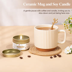 Lepiche lavender candle creating soothing spa-like ambiance