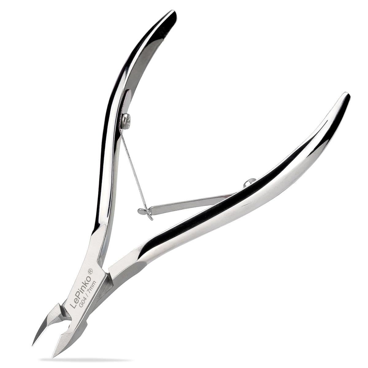 LePinko cuticle trimmer 7mm jaw closeup for precise, neat trimming