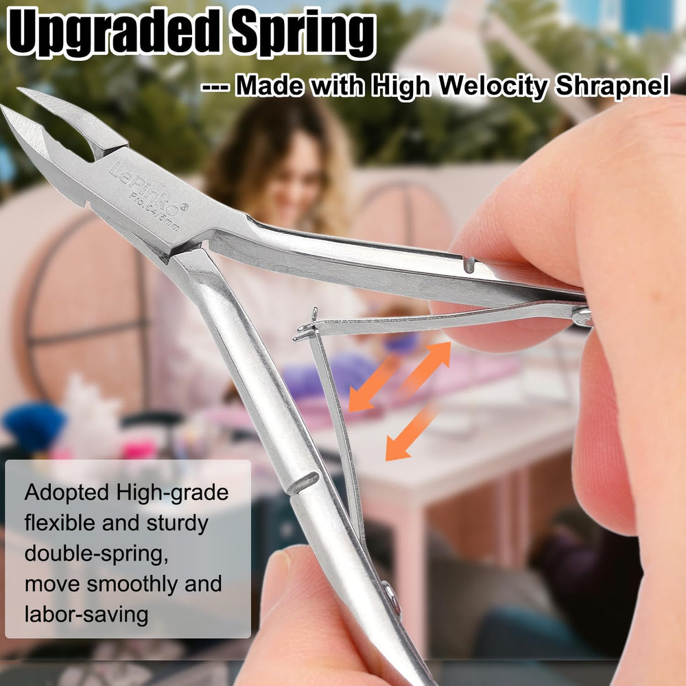LePinko cuticle trimmer in use delivers smooth, controlled nail trimming