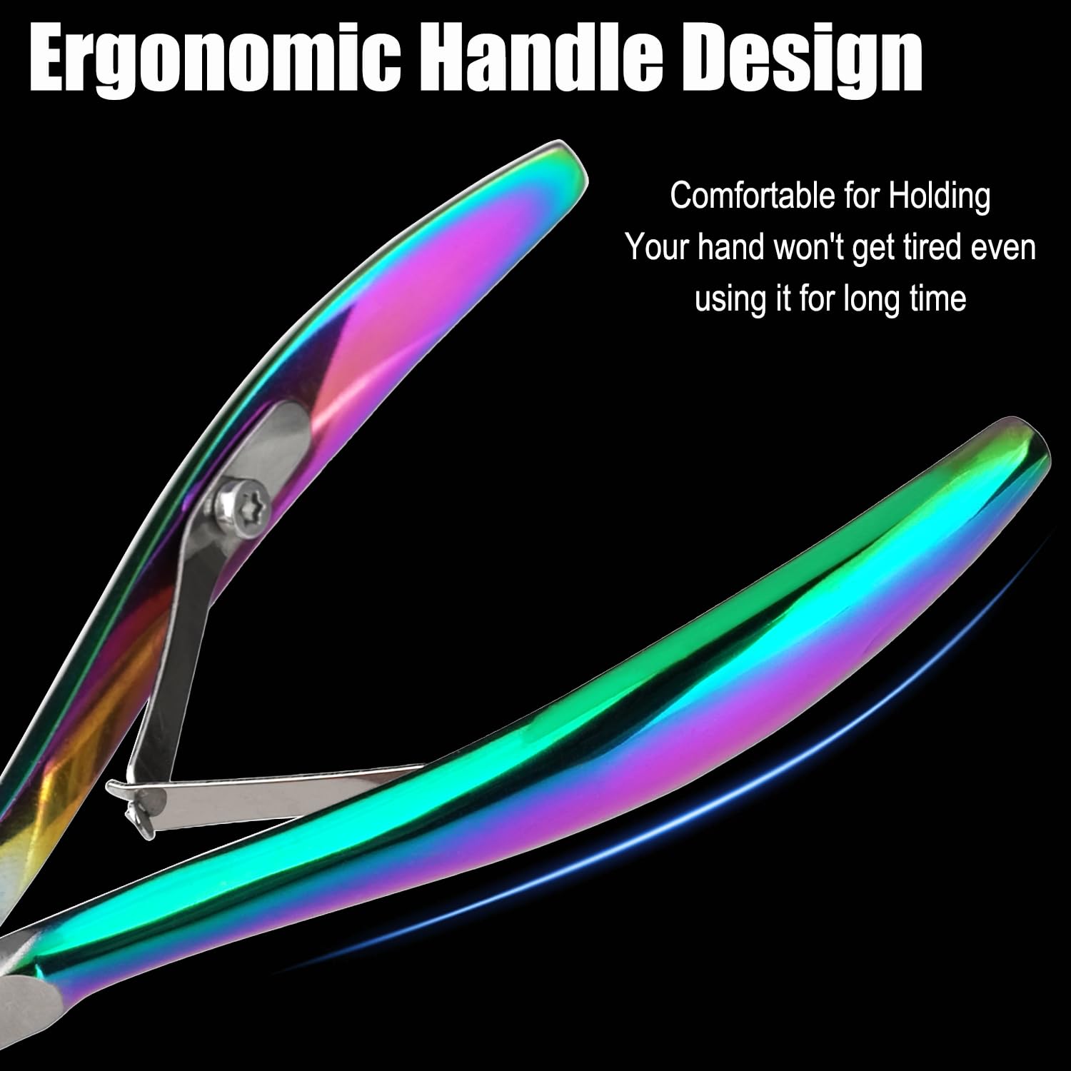 LePinko cuticle trimmer travel view shows compact size for handy home spa on the go.
