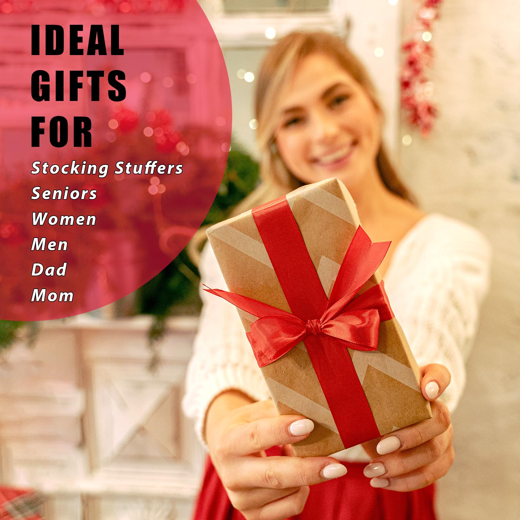 LePinko Eyebrow Trimming Scissors gift-ready packaging great stocking stuffer.
