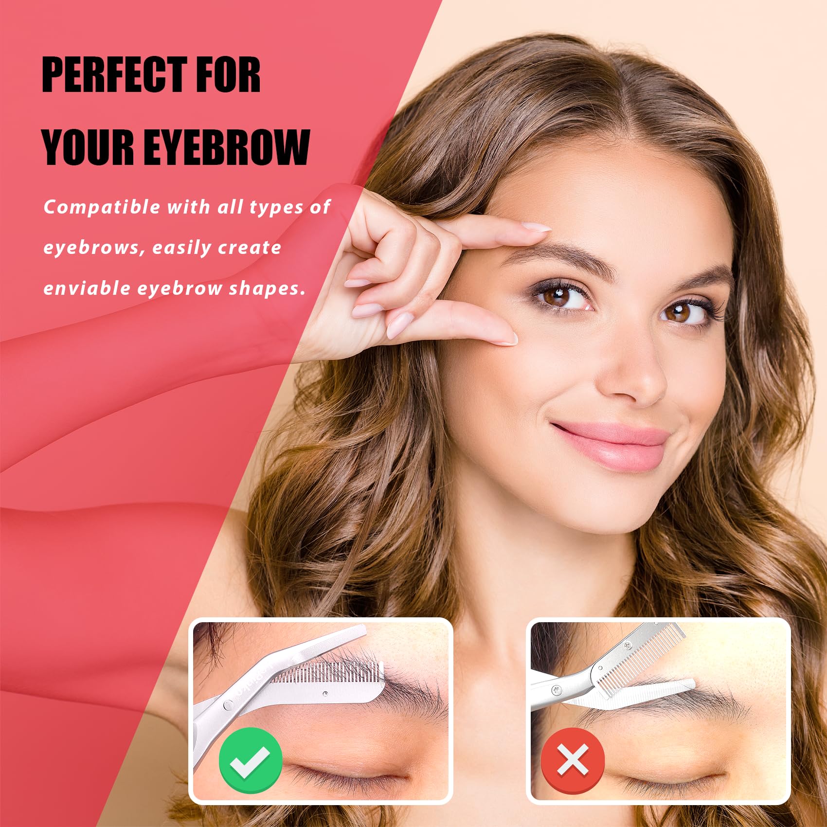 LePinko Eyebrow Trimming Scissors multipurpose use suitable for all facial hair grooming