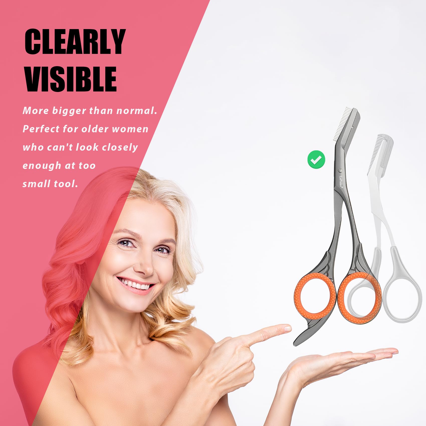 LePinko Eyebrow Trimming Scissors packaging gift-ready for gifting on special occasions