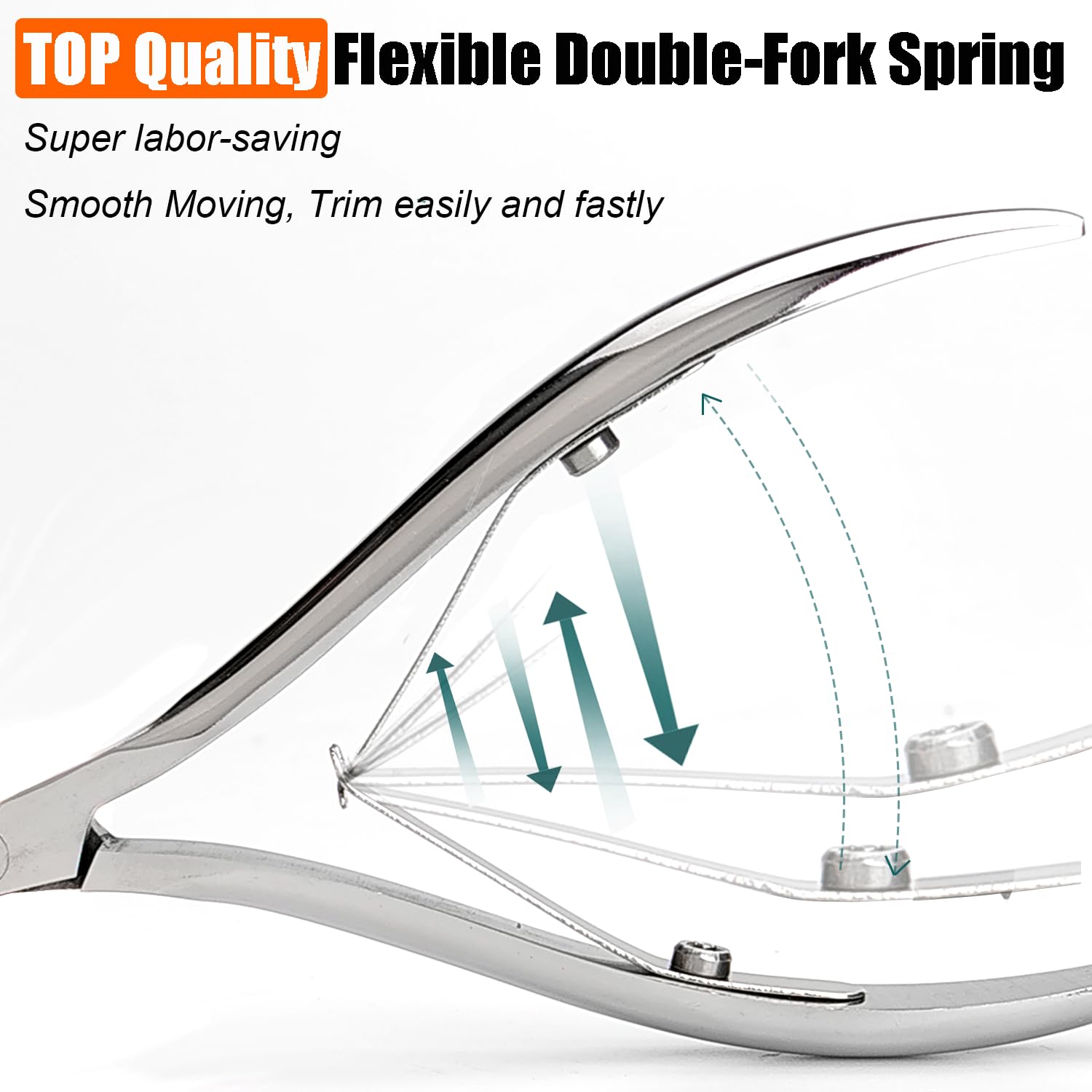 LePinko cuticle pusher close-up in dual-tool kit.